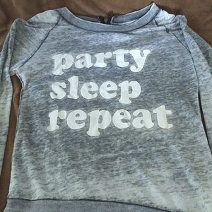 Distressed sweatshirt